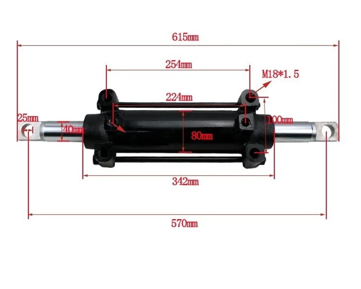 43360-13310-71 Power Steering Cylinder For 7FD(B)10~18 (43310-16602-71) factory