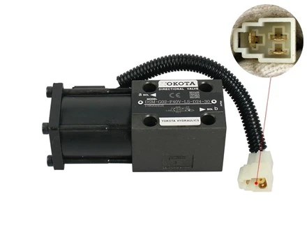 قطعات لیفتراک Hanzhi 3EC-15-38710 شیر برقی 24 ولت برای لیفتراک کوماتسو